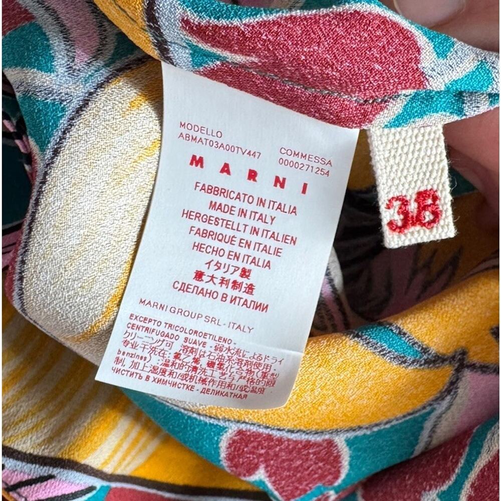 MARNI‎ Bellewoods Floral Print Dress Womens Size 38 Vintage Inspired Retro Boho - Picture 7 of 9